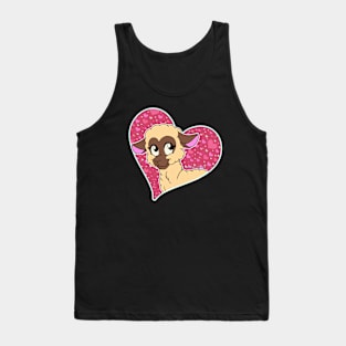 Sweet Sheep - Valentine's Day (Close-up) Tank Top